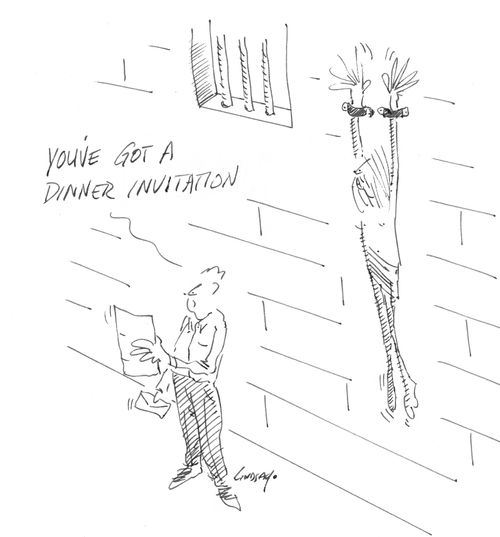 "You've got a dinner invitation."