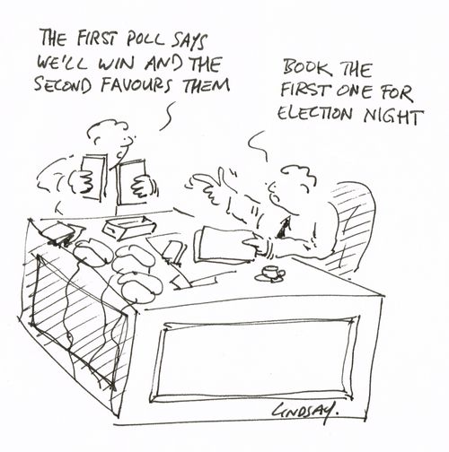 "The first poll says we'll win and the second favours them."