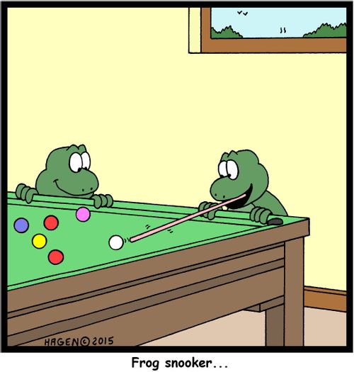Frog snooker...