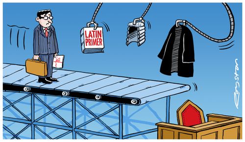 Conveyor belt takes solicitor along path to becoming a judge