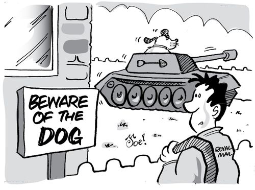 Beware of the dog.