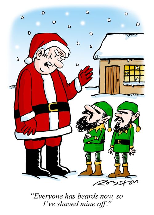 "Everyone has beards now, so I've shaved mine off."
