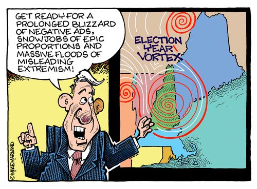"Get ready for a prolonged buzzard of negative ads, snow jobs of epic proportions and massive floods of misleading extremism!"