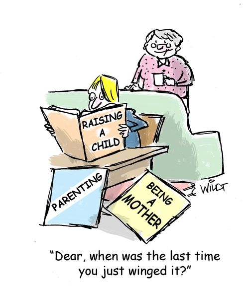 "Dear, when was the last time you just winged it?"