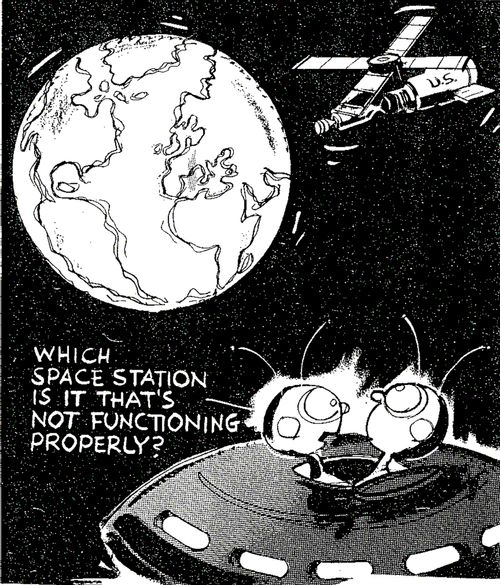 "Which space station is it that's not functioning properly?"
