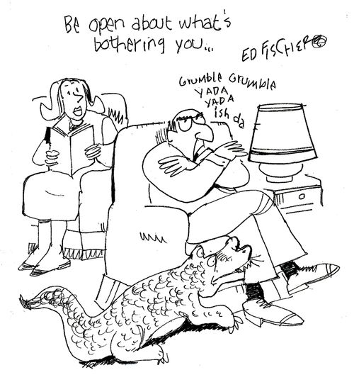 "Be open about what's bothering you...."
