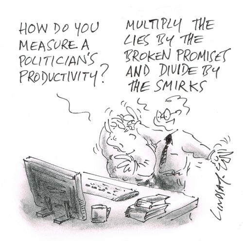 "How do you measure a politician's productivity?"