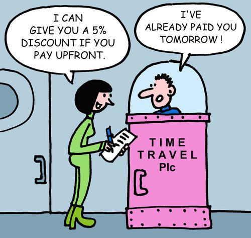 "I can give you a 5% discount if you pay upfront."