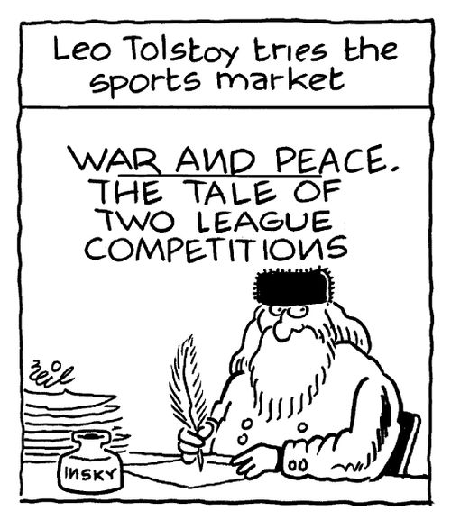Leo Tolstoy tries the sports market