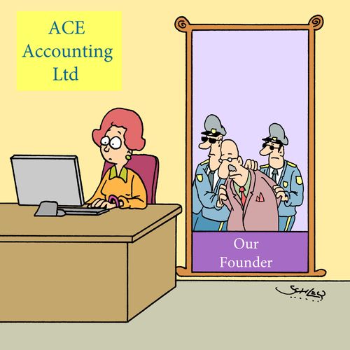 Our Founder - Picture of a CEO Being Arrested