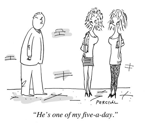 "He's one of my five-a-day."