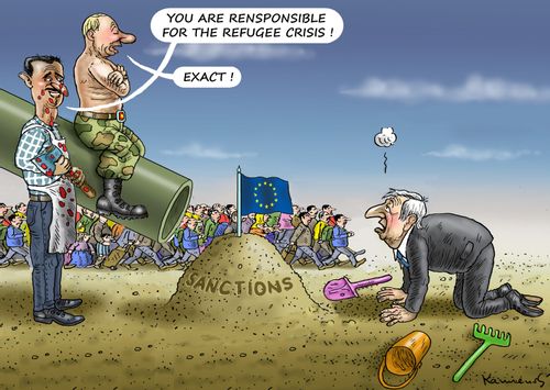 "You are responsible for the refugee crisis!"
