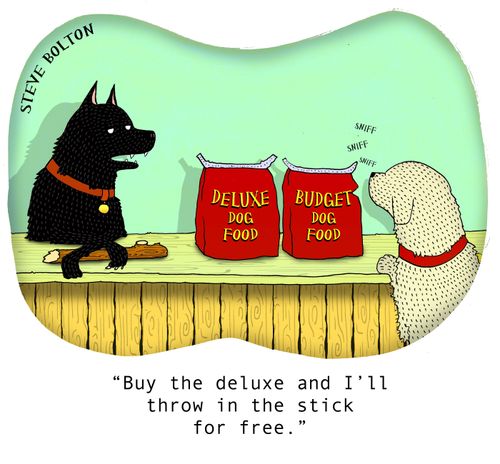 "Buy the deluxe and I'll throw in the stick for free."