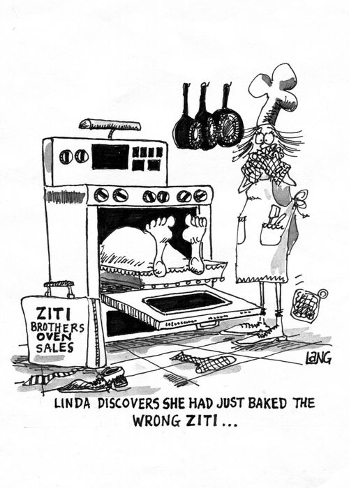 Linda discovers she had just baked the wrong ziti