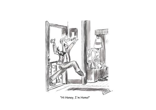"Hi Honey. I'm Homo!"