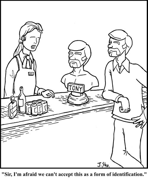 "Sir, I'm afraid we can't accept this as a form of identification."