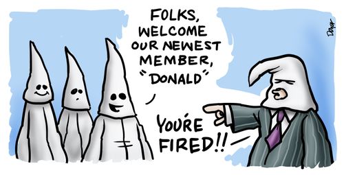 "Folks, welcome our newest member, 'Donald'."
