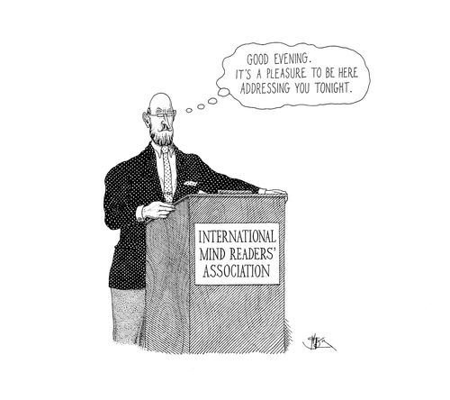 "Good evening. It's a pleasure to be here addressing you tonight."