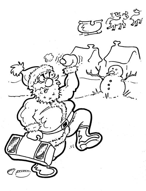 Santa left stranded.