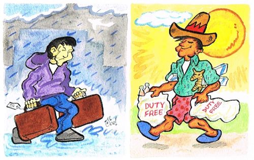 Holidays - before and after.