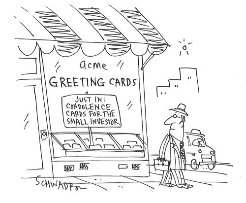 Just in: Condolence cards for the small investor.