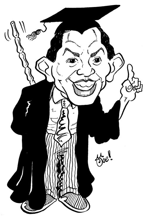 Tony Blair as a headmaster.