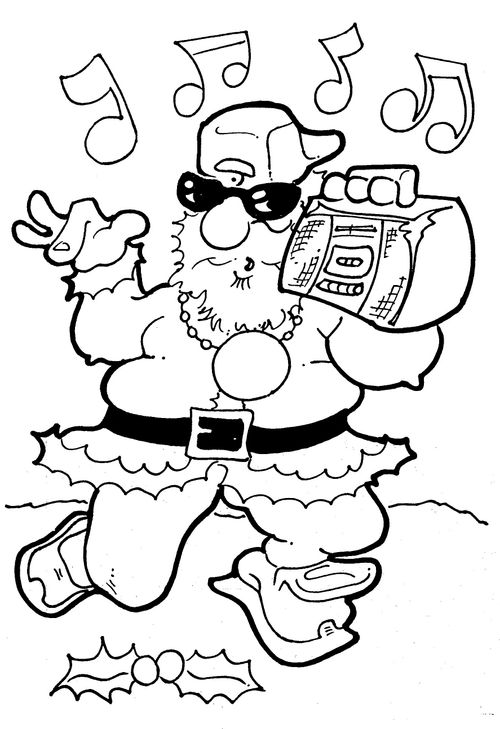 Hip hop Santa.