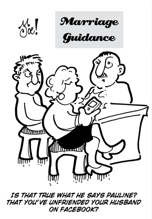 "Is that true what he says Pauline? That you've unfriended your husband on Facebook?"