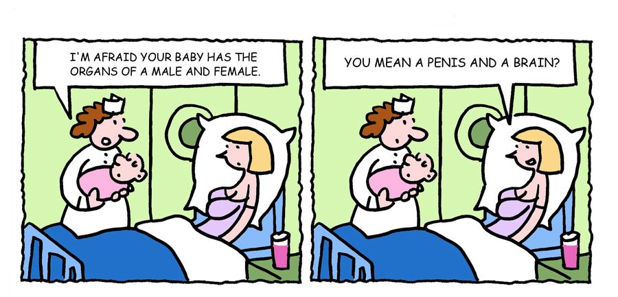 "I'm afraid your baby has the organs of a male and female."