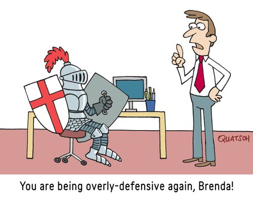 "You are being overly-defensive again, Brenda!"