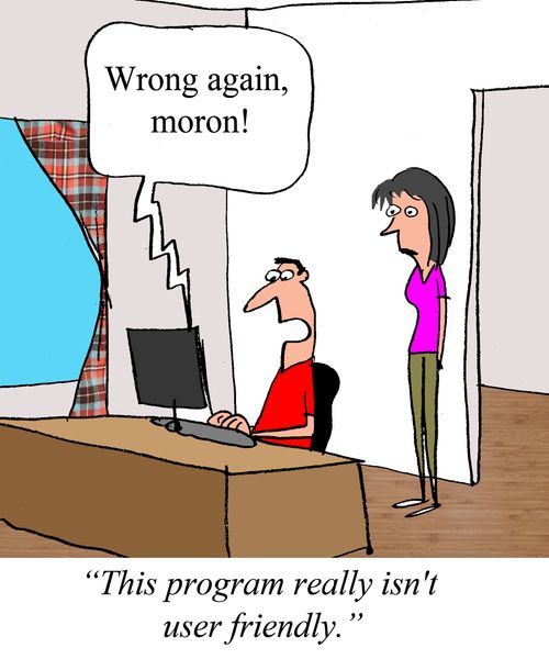 "This program really isn't user friendly."