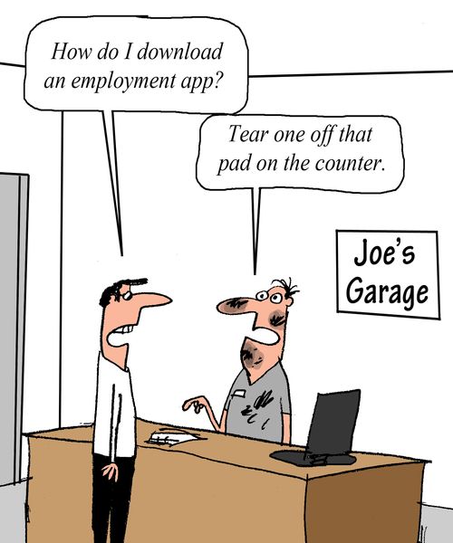 "How can I download an employment app?"