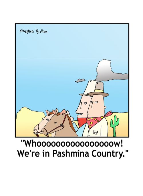 'Whoooooooooooooooooooooooow! We're in Pashmina Country.'