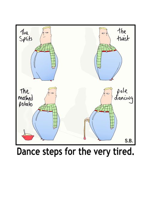 Dance steps for the very tired.