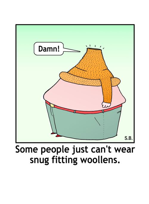 Some people just can't wear snug fitting woollens.