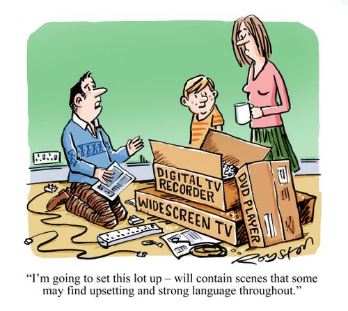 "I'm going to set this lot up - will contain scenes that some may find upsetting and strong language throughout."