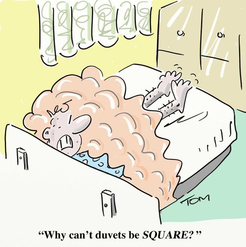 "Why can't duvets be square?"