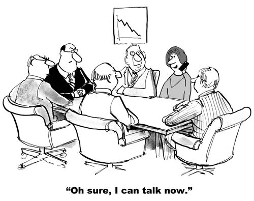 "Oh sure, I can talk now."