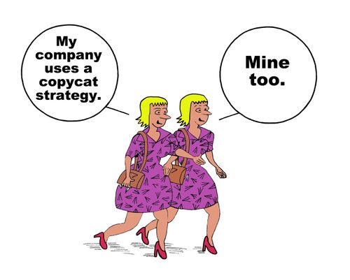 "My company uses a copycat strategy."