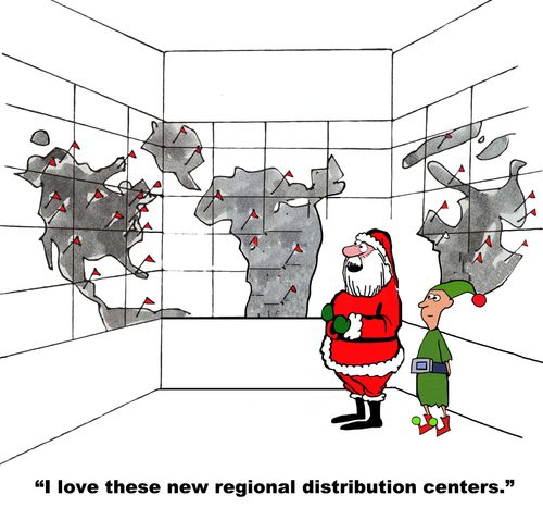 "I love these new regional distribution centers."