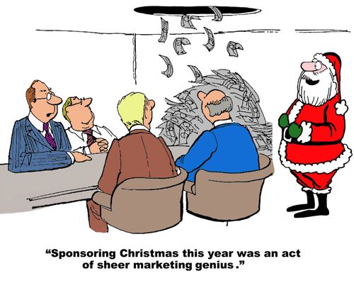 "Sponsoring Christmas this year was an act of sheer marketing genius."