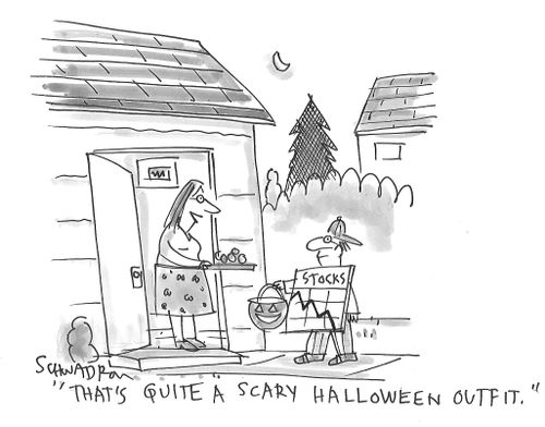 "That's quite a scary Halloween outfit."