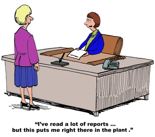 "I've read a lot of reports...but this puts me right there in the plant."