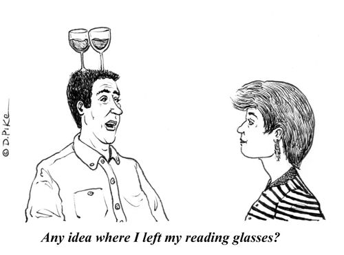 "Any idea where I left my reading glasses?"