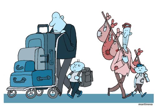 Emigration and tourists