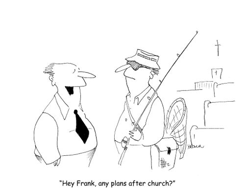 "Hey Frank, any plans for after church?"