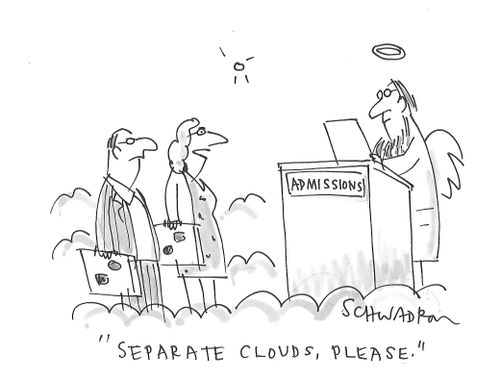 "Separate clouds, please."