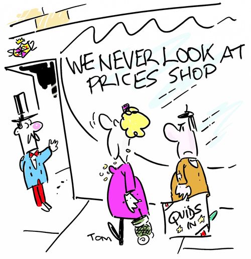 We Never Look at Prices Shop.