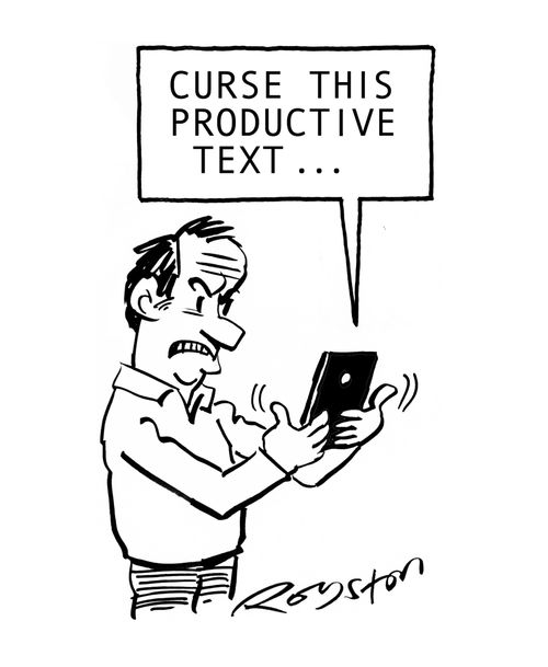 "Curse this productive text ..."
