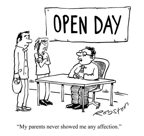 "My parents never showed me any affection."
